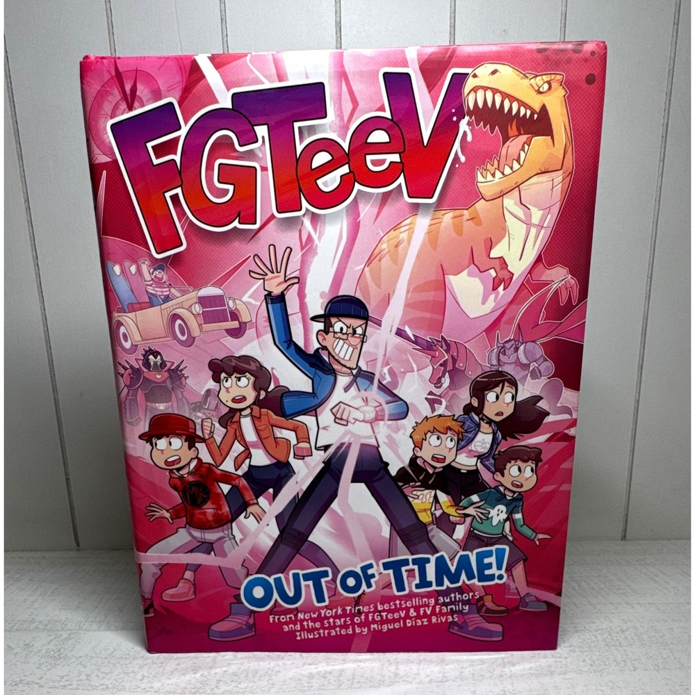 FGTeeV Out of Time! Hardcover Illustrated Graphic Novel Ages 9-12